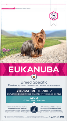 Eukanuba Breed Specific sausas maistas Jorkšyro terjerams su vištiena, AB, 2 kg