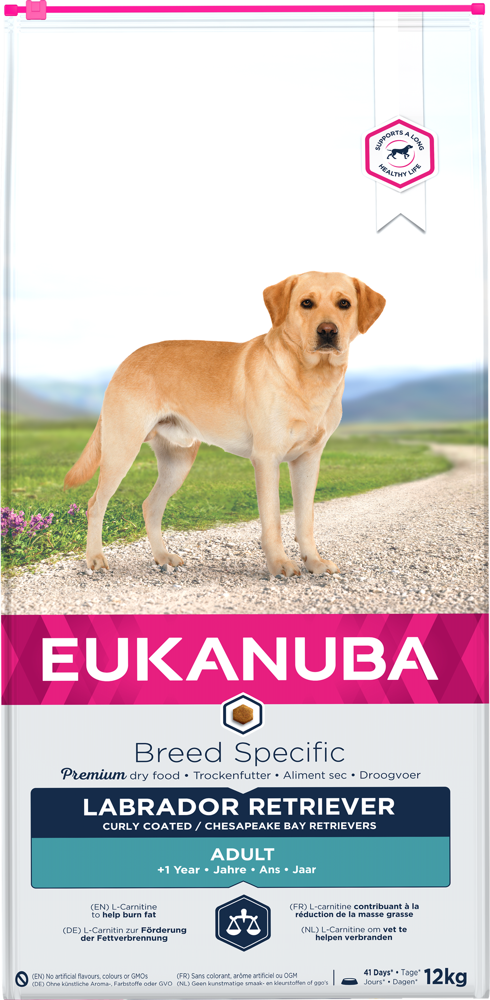 Eukanuba Breed Specific sausas maistas labradorams su vištiena, AB, 12 kg