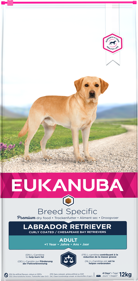 Eukanuba Breed Specific sausas maistas labradorams su vištiena, AB, 12 kg