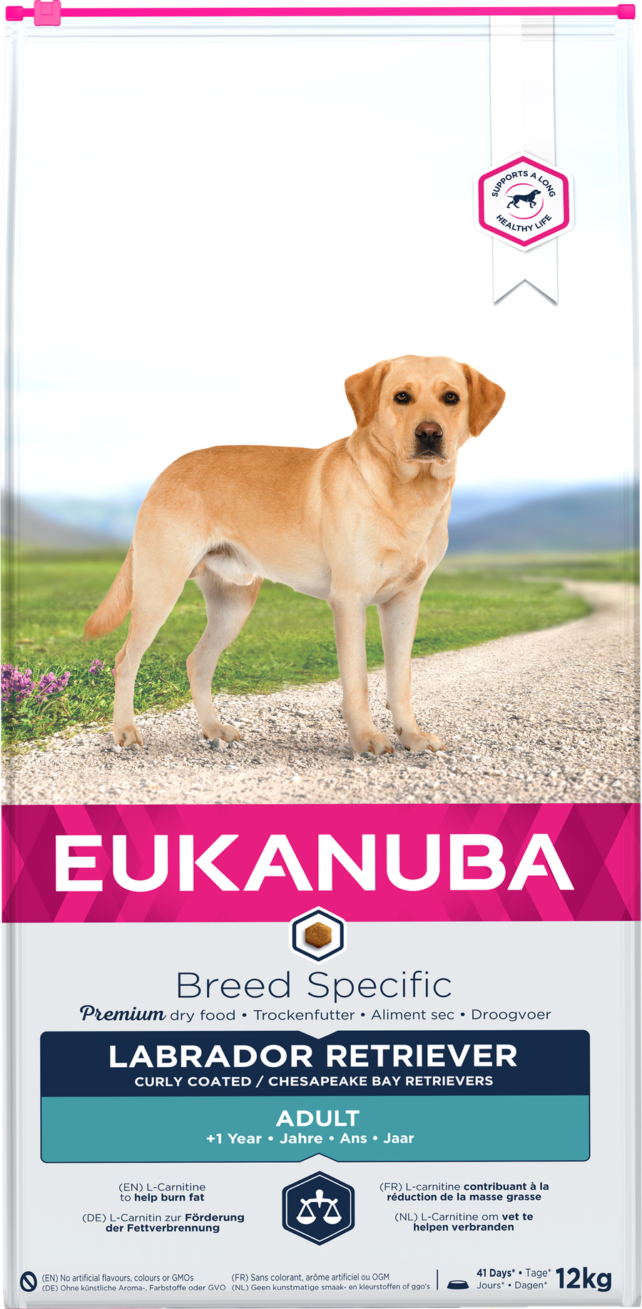 Eukanuba Breed Specific sausas maistas labradorams su vištiena, AB, 12 kg