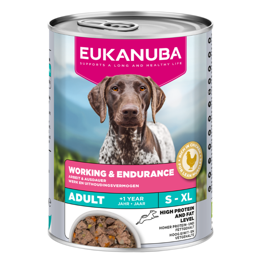 Eukanuba Special Care Working and Endurance konservuotas maistas šunims, 400 g