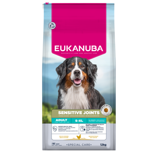 Eukanuba Special Care Sensitive Joints sausas maistas šunims su vištiena, AB, 12 kg