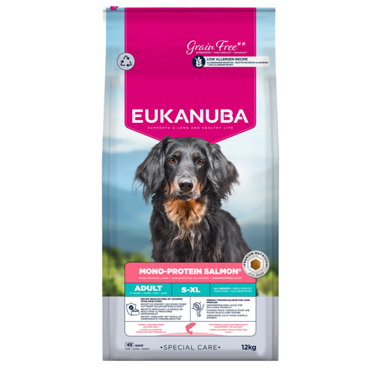 Eukanuba Special Care Monoprotein sausas maistas šunims su lašiša, AB, 12 kg