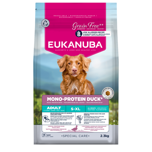 Eukanuba Special Care Monoprotein sausas maistas šunims su antiena, AB, 2,3 kg