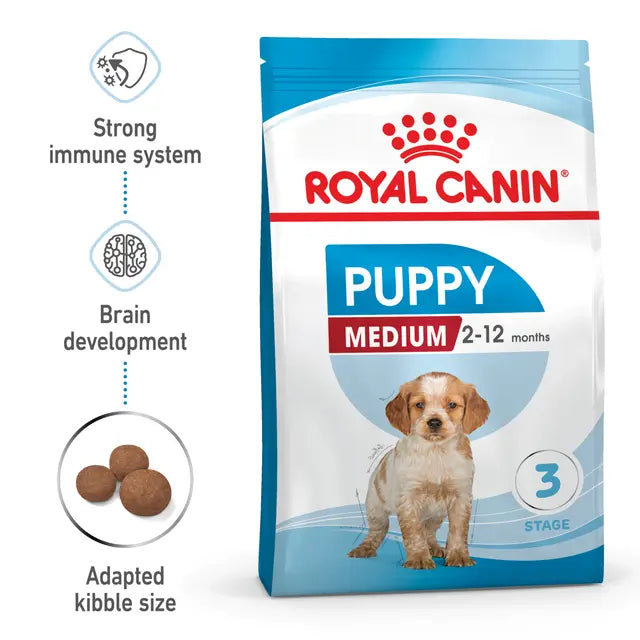 Royal Canin Puppy Medium sausas pašaras - Vidutinių veislių šuniukams