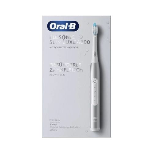 Oral-B elektrinis dantų šepetėlis Pulsonic Slim Luxe 4000 Platinum, juoda spalva