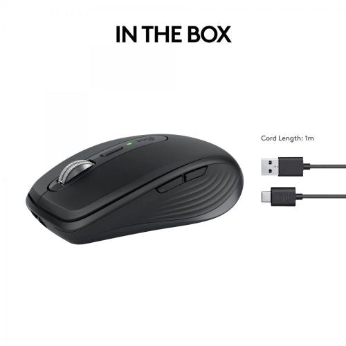 Logitech pelė belaidis MX Anywhere 3S skirtas Business (910-006929), grafito spalva