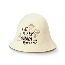 Czapka do sauny „Sauna Repeat” 100% wełna