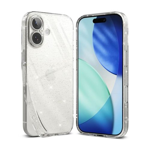 Ringke iPhone 17 dėklas Air Glitter, skaidri spalva
