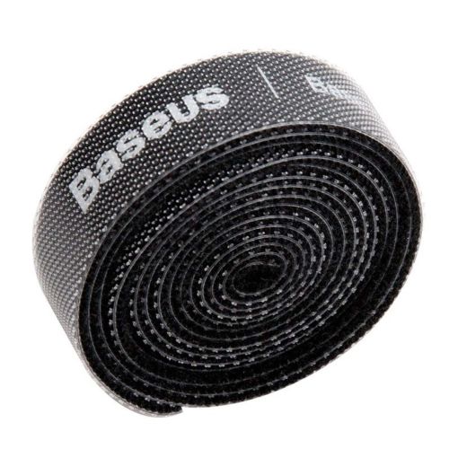 Baseus įrankis Circle hook ir loop Straps / Velcro tape velcro laidas organizer 1m (ACMGT-E01), vaivorykštės / juoda spalva