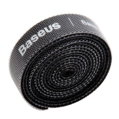 Baseus įrankis Circle hook ir loop Straps / Velcro tape velcro laidas organizer 1m (ACMGT-E01), vaivorykštės / juoda spalva