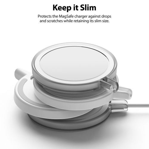 Ringke MagSafe įkroviklis dėklas Slim, matinė skaidri spalva