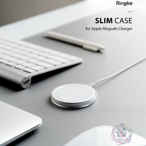 Ringke MagSafe įkroviklis dėklas Slim, matinė skaidri spalva