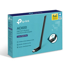 TP-Link tinklo adapteris T600U Plus AC600 belaidis, USB 2,0, 600Mb/s,, juoda spalva