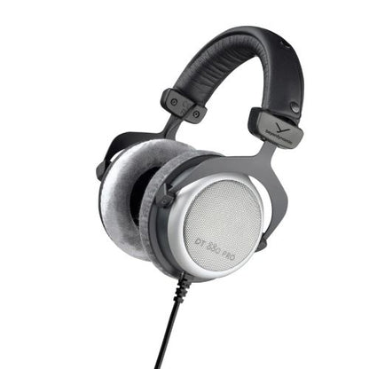 Beyerdynamic DT 880 PRO 250 Ohm laidinės ausis apgaubiančios ausinės su Coiled Connection laidas su mini-jack (3.5 mm) ir 1/4
