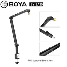 BOYA laikiklis, mikrofonas Boom Arm (steel), juoda spalva