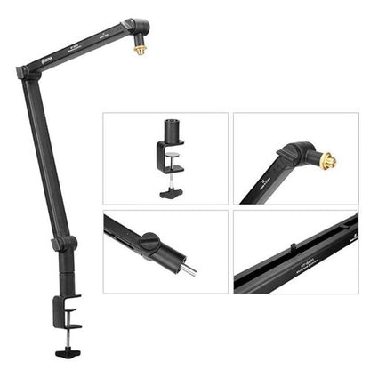 BOYA laikiklis, mikrofonas Boom Arm (steel), juoda spalva