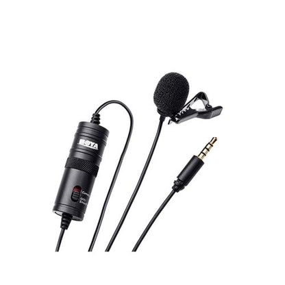 BOYA mikrofonas laidinis, Omni Directional polar pattern Lavalier, High quality sound, Work su cameras, smartphones ir