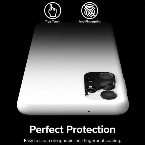 Ringke Galaxy A13 4G kamera apsauga Full Cover stiklas package (3 pcs), juoda spalva
