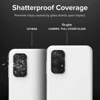 Ringke Galaxy A13 4G kamera apsauga Full Cover stiklas package (3 pcs), juoda spalva