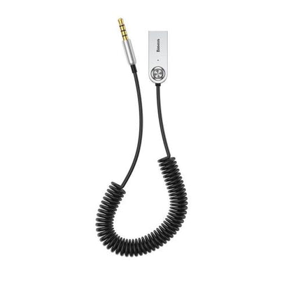 Baseus keitiklis BA01 USB + belaidis adapteris į 3.5 mm Jack, cabel (CABA01-01), juoda spalva