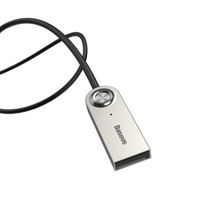 Baseus keitiklis BA01 USB + belaidis adapteris į 3.5 mm Jack, cabel (CABA01-01), juoda spalva