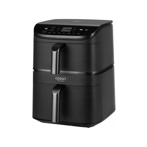 Cosori Turbo Tower karšto oro gruzdintuvė 6.5L+4.3L KAAPAFCSNDE0243Y, juoda spalva