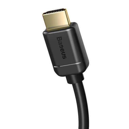 Baseus Video laidas High definition Series HDMI To HDMI 4K 60 Hz, 3D HDR, 18 Gbps, 1m (CAKGQ-A01), juoda spalva