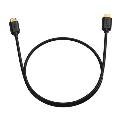 Baseus Video laidas High definition Series HDMI To HDMI 4K 60 Hz, 3D HDR, 18 Gbps, 1m (CAKGQ-A01), juoda spalva
