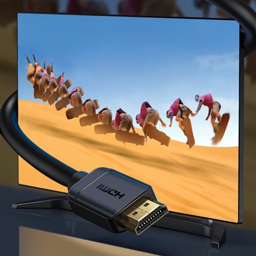 Baseus Video laidas High definition Series HDMI To HDMI 4K 60 Hz, 3D HDR, 18 Gbps, 1m (CAKGQ-A01), juoda spalva