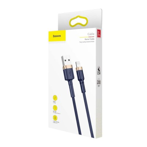 Baseus Lightning Cafule laidas QC 3.0, 1.5A, 2m (CALKLF-CV3), mėlyna spalva