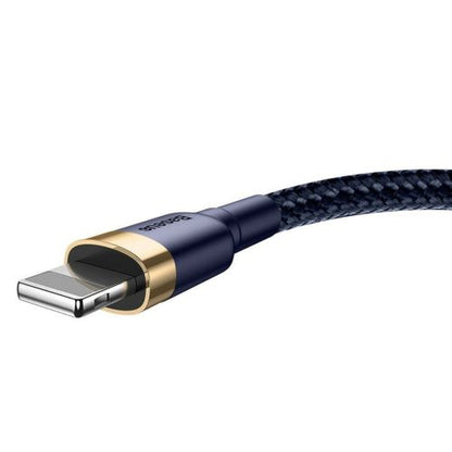 Baseus Lightning Cafule laidas QC 3.0, 1.5A, 2m (CALKLF-CV3), mėlyna spalva