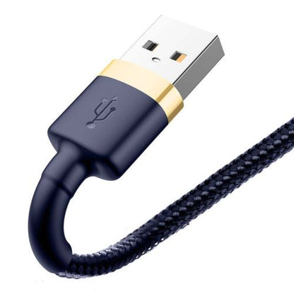 Baseus Lightning Cafule laidas QC 3.0, 1.5A, 2m (CALKLF-CV3), mėlyna spalva