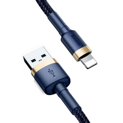 Baseus Lightning Cafule laidas QC 3.0, 1.5A, 2m (CALKLF-CV3), mėlyna spalva