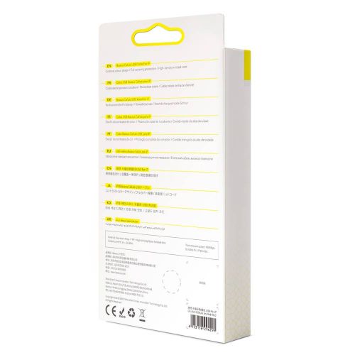 Baseus Lightning Cafule laidas 2A, 3m / (CALKLF-R09), juoda / raudona spalva
