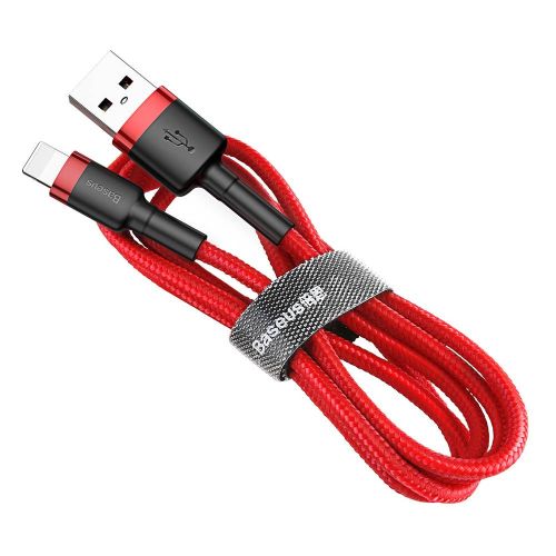 Baseus Lightning Cafule laidas 2A, 3m / (CALKLF-R09), juoda / raudona spalva