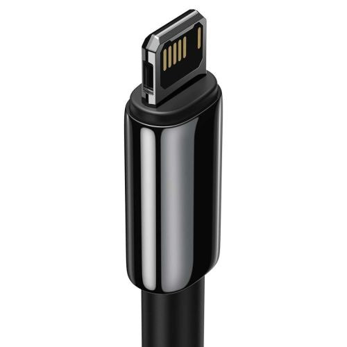 Baseus Lightning Tungsten series laidas 2.4A, 1m (CALWJ-01), juoda spalva