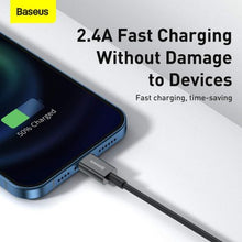 Baseus Lightning Superior Series laidas, greitasis įkrovimas, Data 2.4A, 1m (CALYS-A01), juoda spalva