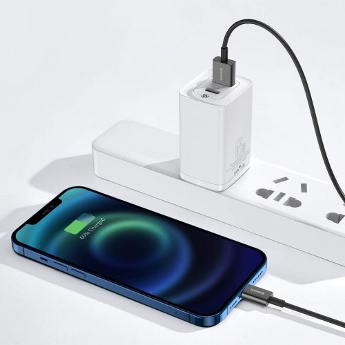 Baseus Lightning Superior Series laidas, greitasis įkrovimas, Data 2.4A, 2m (CALYS-C01), juoda spalva