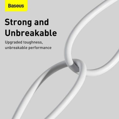 Baseus Lightning Superior Series laidas, greitasis įkrovimas, Data 2.4A, 2m (CALYS-C02), balta spalva