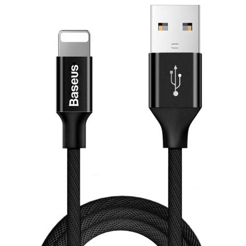 Baseus Lightning Yiven Apple laidas 2A 1.8m (CALYW-A01), juoda spalva