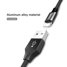 Baseus Lightning Yiven Apple laidas 2A 1.8m (CALYW-A01), juoda spalva