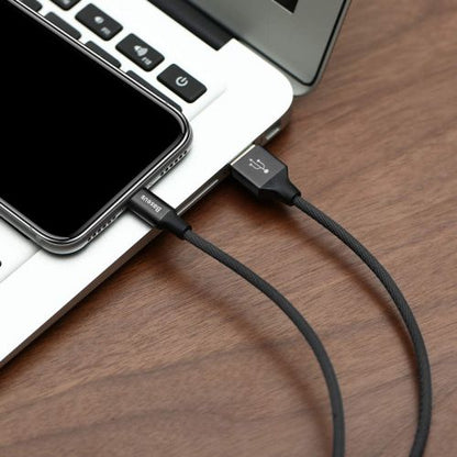 Baseus Lightning Yiven Apple laidas 2A 1.8m (CALYW-A01), juoda spalva