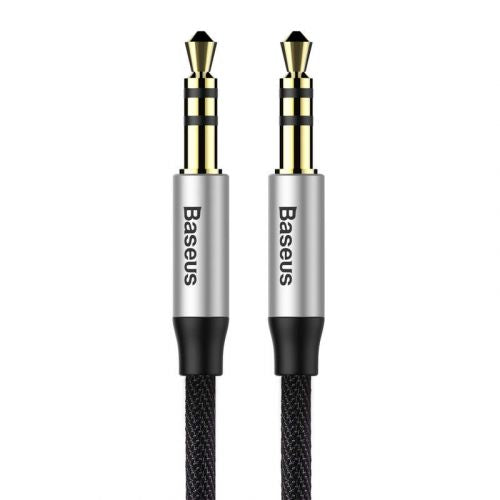 Baseus Audio Yiven M30 laidas 1.5M / (CAM30-CS1), sidabrinė / juoda spalva