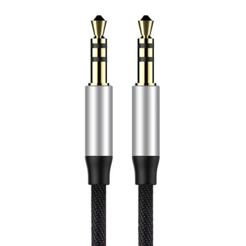 Baseus Audio Yiven M30 laidas 1.5M / (CAM30-CS1), sidabrinė / juoda spalva