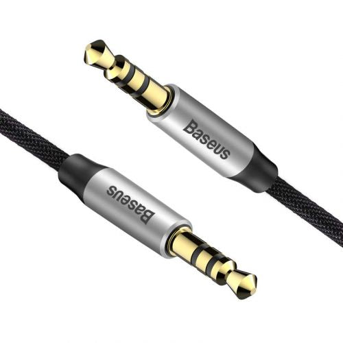 Baseus Audio Yiven M30 laidas 1.5M / (CAM30-CS1), sidabrinė / juoda spalva