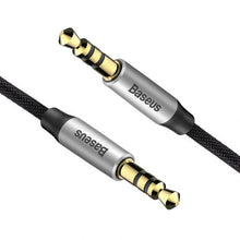 Baseus Audio Yiven M30 laidas 1.5M / (CAM30-CS1), sidabrinė / juoda spalva
