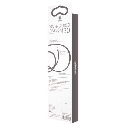 Baseus Audio Yiven M30 laidas 1.5M / (CAM30-CS1), sidabrinė / juoda spalva