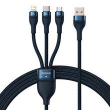 Baseus Universal laidas Flash Series II 3-in-1 greitasis įkrovimas duomenų laidas (USB-A į Micro + Lightning + Type-C) 66 W