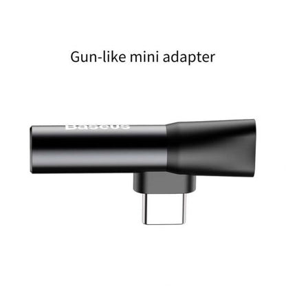 Baseus keitiklis L41 Type-C (input) skirtas Type-C + 3.5 mm connector (CATL41-01), juoda spalva
